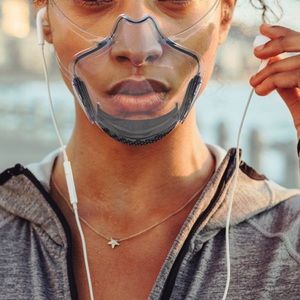 Leaf mask never used New in Box clear see thru